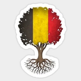 Tree of Life with Belgian Flag Sticker